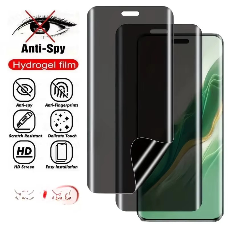 Anti-Spy Hydrogel Displayschutzfolie für Honor 600 400 Magic 8 7 Lite X9 D C X70 X60 Pro, transparente Weichfolie zur vollständigen Abdeckung - Bild 1