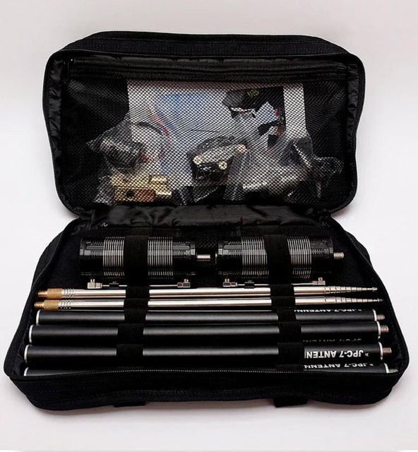 RUNPENGRONGBO JPC-7 Multi Band HF Short Wave GP tragbare Antenne für QRP Ham Radio in Schwarz - Bild 1
