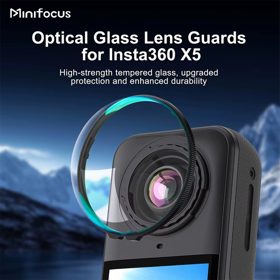 Insta360 Premium-Objektivschutz aus gehärtetem Glas für Insta360 X5, X4 und X3 in Transparent - Bild 2