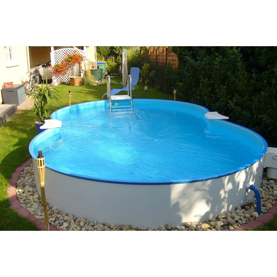 Summer Fun Stahlwand Pool-Set CANNES in Blau, Achtform, B: 625 cm, T: 360 cm, H: 150 cm - Bild 2
