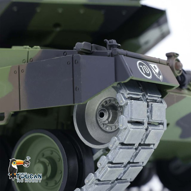 HENG LONG Leopard 2A6 RC Panzer, 1:16 Maßstab, Metall-Version, Grün - Bild 1