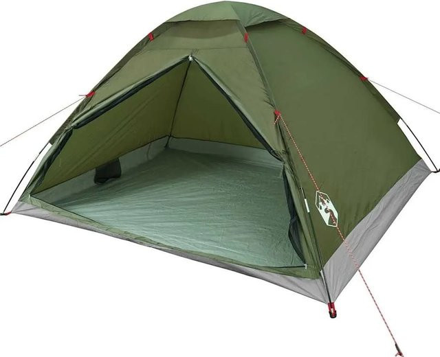 vidaXL Kuppel-Campingzelt für 4 Personen in Olivgrün, wasserdicht - Bild 1