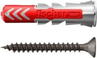 Fischer DuoPower Dübel in Grau und Rot, Durchmesser: 8 mm, Länge: 40 mm - Bild 1