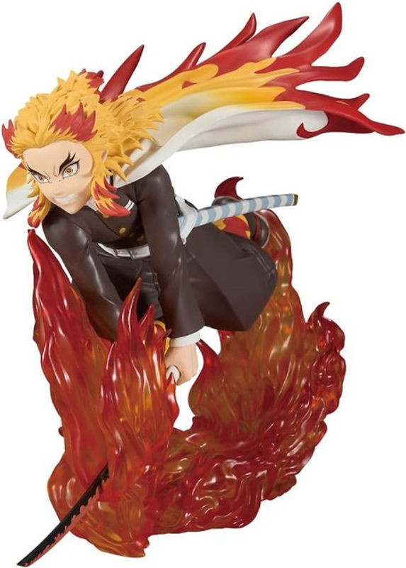 Banpresto Rengoku Kyojuro Dämon Slayer Kimetsu no Yaiba Vibration Star Plus Figur, mehrfarbig, Höhe: 14 cm - Bild 1