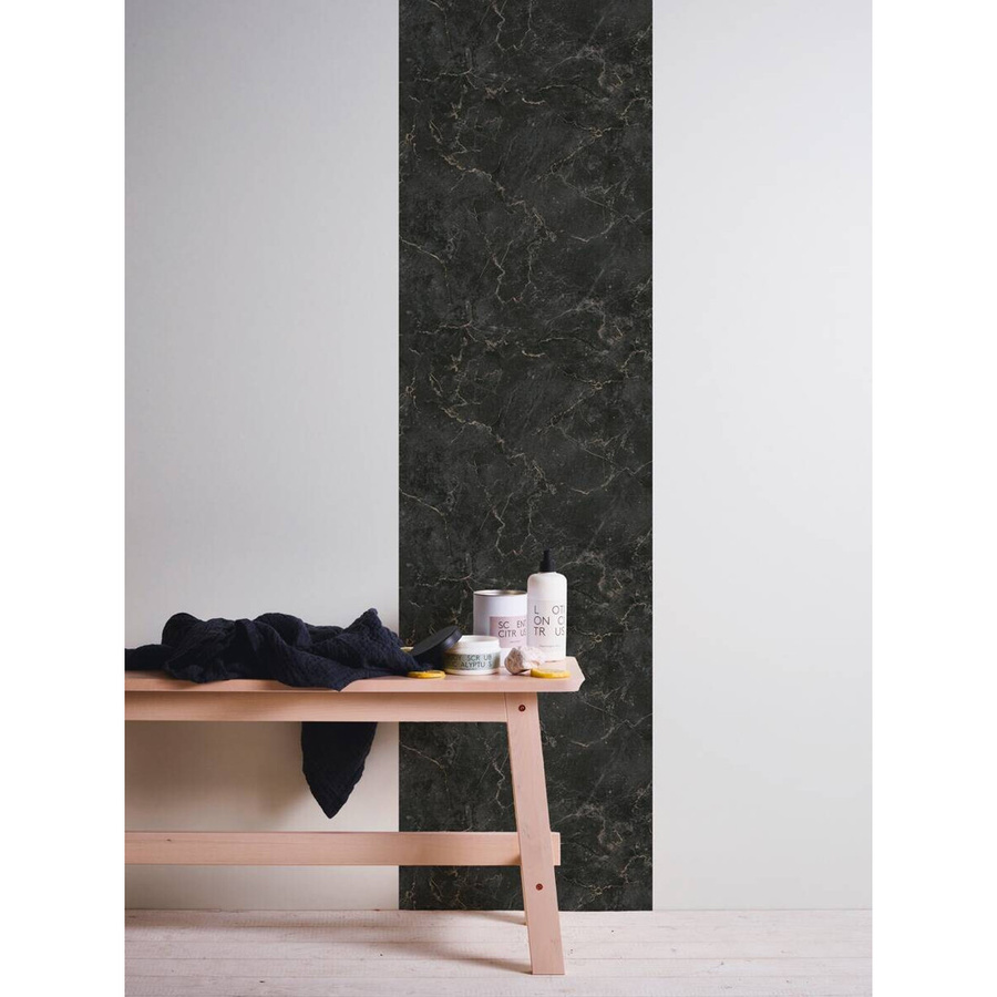 A.S.Creation Pop.up 3D-Panel Marmoroptik in Gold und Schwarz, B/H/T: 52 x 250 x 7,5 cm - Bild 4