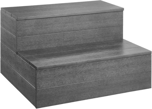 Buying Solutions, MB 2-stufige Whirlpool-Stufe aus Kunststoff in Grau für aufblasbare Pools und Spas, Breite: 63,5 cm - Bild 1