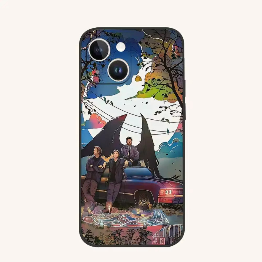 SupernaturalS Silikon Handyhülle für iPhone 11 bis 17, Schwarz, Weiches Material - Bild 6