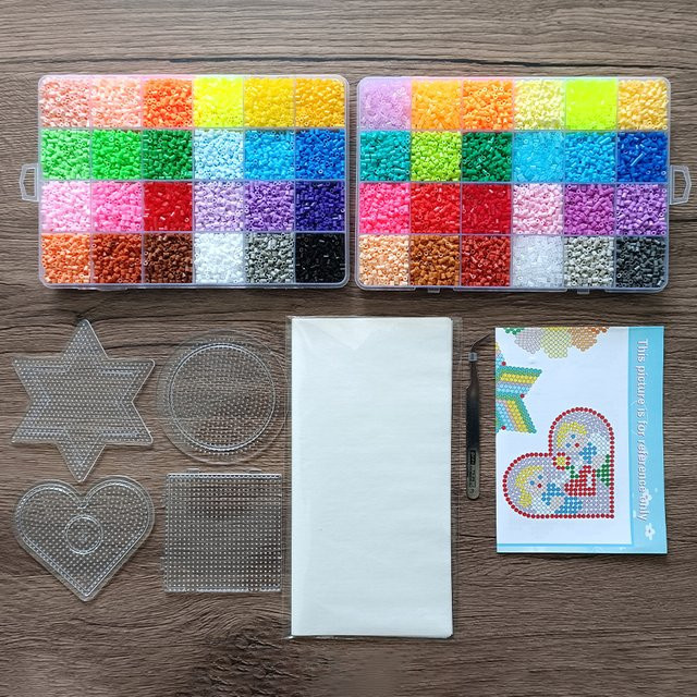 LXSWY Sicherungsperlen-Set, 3D-Pixel-Puzzle, Bunt / Mehrfarbig - Bild 1