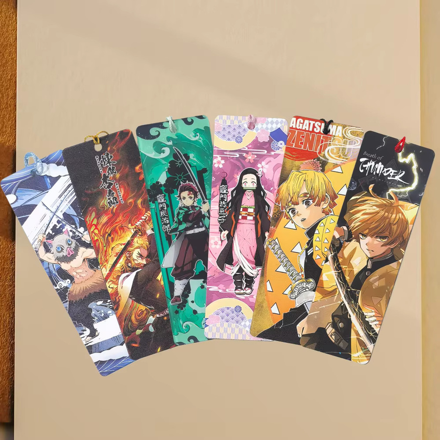 Bandai Demon Slayer Anime Lesezeichen mit Quaste in Multicolor aus Papier - Bild 2