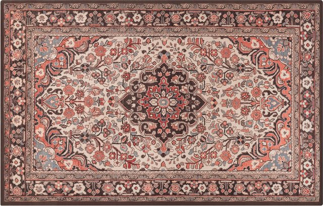 Peyer Syntex Teppich Bourcelo braun mehrfarbig aus Polyester und Baumwolle, B/T: 154 x 240 cm, pflegeleicht und waschbar bis 40 Grad - Bild 1