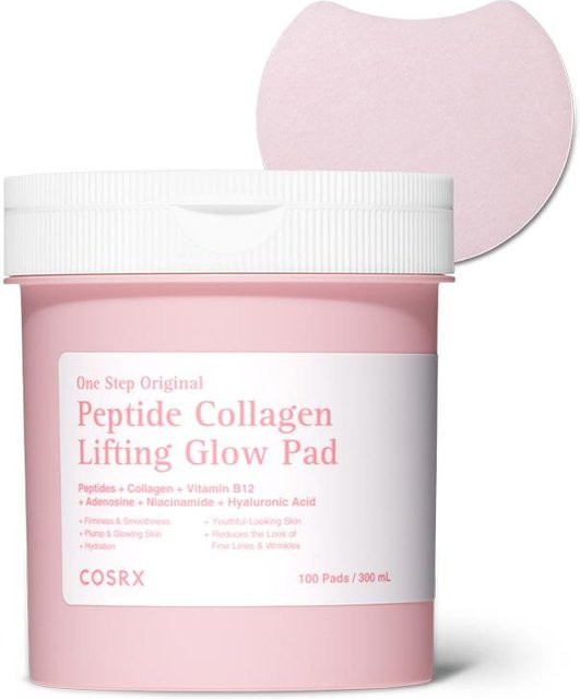 COSRX One Step Original Peptid Kollagen Lifting Glow Pad, 300 ml, für trockene Haut - Bild 1