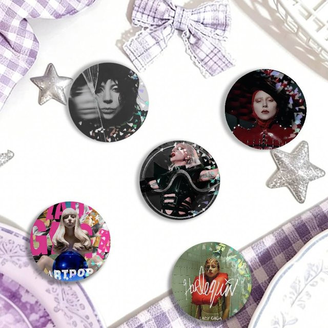 Singer L Lady Gaga Laser Badge, Broschen und Rucksack-Accessoires - Bild 1