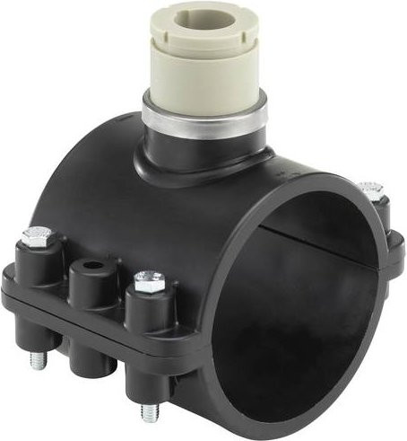 Bürkert Fitting für Durchflussmessungen S020 in Schwarz - Bild 1