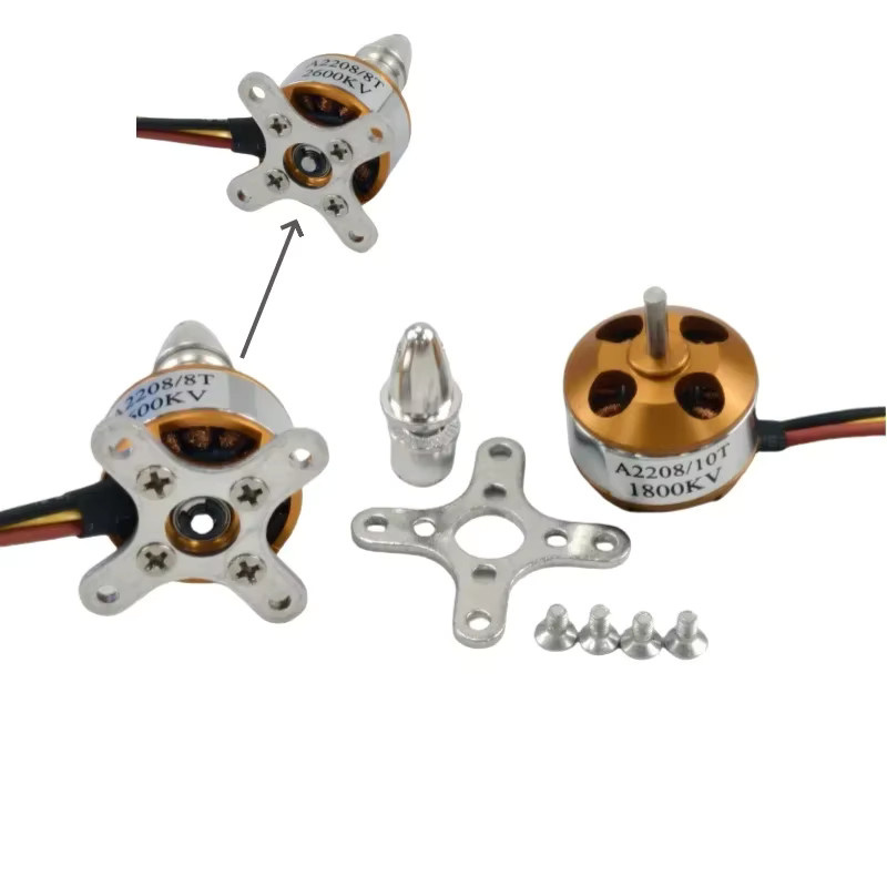 XXD A2208 Serie Bürstenloser Motor für RC-Flugzeug-Starrflügeldrohnen, Zubehör, Metall - Bild 2