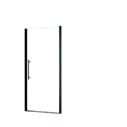Schulte Duschkabine Alexa Style 2.0 Drehtür für Nische in Mattschwarz mit klarem Glas, B/T/H: 90 x 90 x 192 cm - Bild 2
