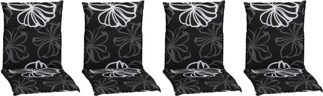 Beo Saumauflage Boston 4er-Set für Niedriglehner Schwarz-Weiß B: 101 cm, T: 50 cm - Bild 1