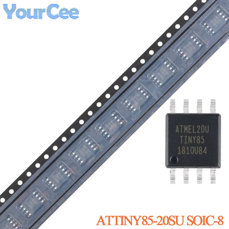 Your Cee ATTINY85 Mikrocontroller SMD IC Chip in Schwarz - Bild 2
