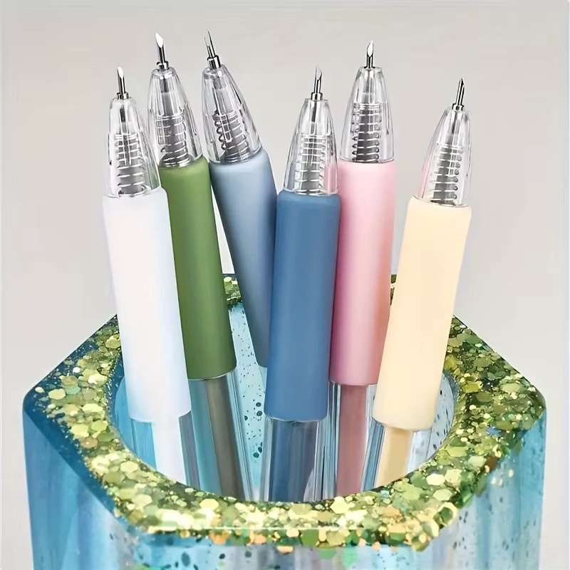 7-teiliges Bastelset mit Scheren und Schneidewerkzeugen in Pink und Multicolour für Scrapbooking, Bastelarbeiten und die Schule - Bild 1