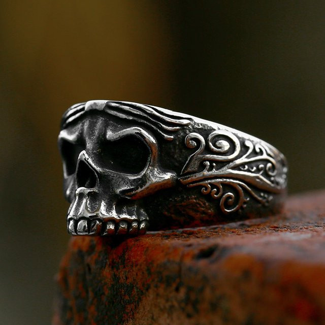 LENNIK Ring Santa Muerte, Silber, Unisex, offen - Bild 1