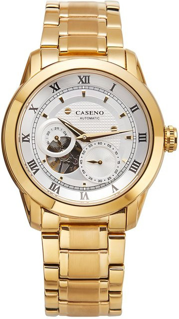 CASENO Armbanduhr, Automatik, Edelstahl, Bicolor, Unisex - Bild 1