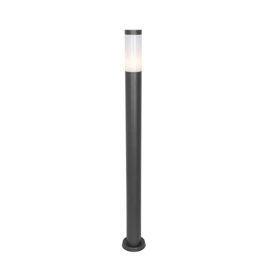 QAZQA Moderne Außen Mastleuchte Rox in Dunkelgrau mit LED und Opal Diffusor, IP44, Höhe: 110 cm - Bild 2