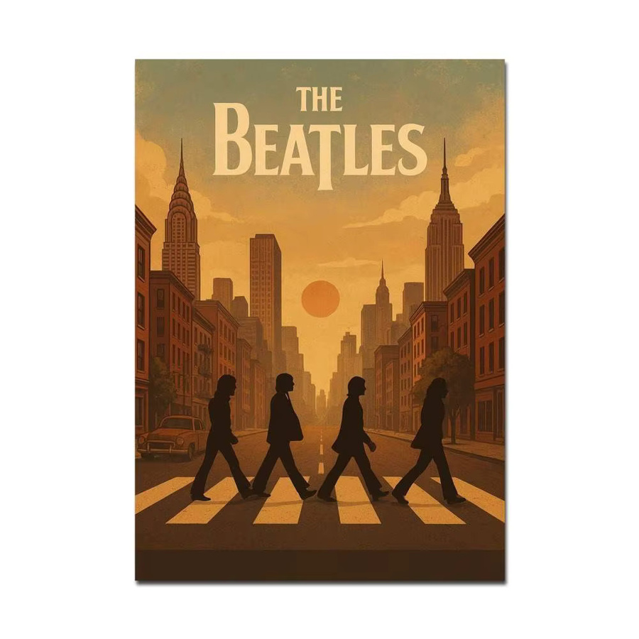 Rastar DIY Klebeposter The B-Beatles Wandaufkleber im Retro-Design, mehrfarbig und rechteckig - Bild 6
