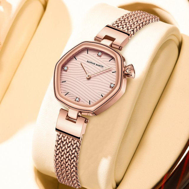 Hannah Martin Armbanduhr, Edelstahl, Roségold, Quarz, Damen - Bild 1