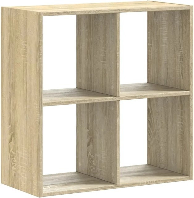 vidaXL Bücherregal Sonoma-Eiche in Braun, B/T/H: 68,5 x 32 x 68,5 cm aus Holzwerkstoff - Bild 1