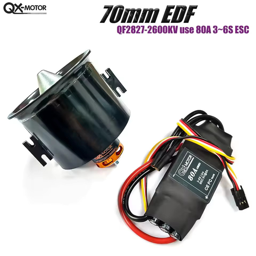 QX-MOTOR QF2827 70mm 12-Blatt EDF Impeller-System, Zubehör - Bild 3