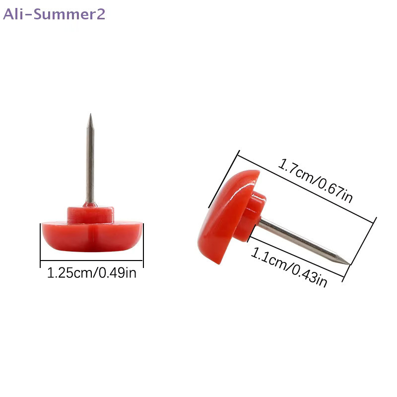 Summer2 Herzförmige Reißzwecken in Mehrfarbig für Pinnwand und Bürobedarf - Bild 2