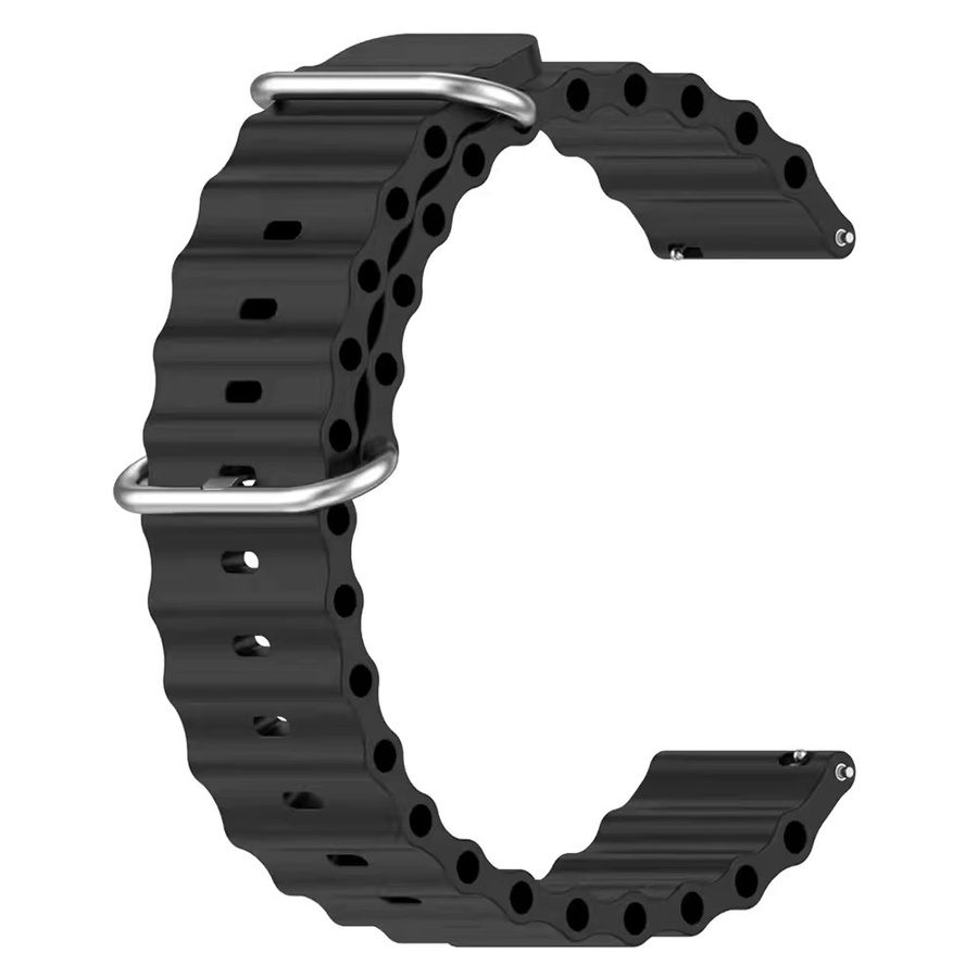 Jansin Uhrenarmband Silikon, Schwarz, Unisex - Bild 4