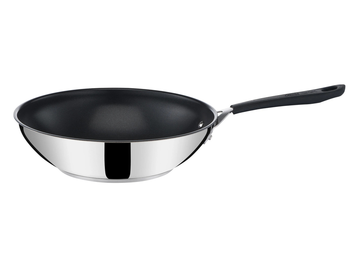 TEFAL Jamie Oliver Quick & Easy Edelstahl-Wokpfanne, Silber, Durchmesser: 28 cm - Bild 3