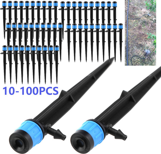APWIKOGER Automatisches Tropfbewässerungssystem für Pflanzen und Blumen in Schwarz, 10-100 Stück - Bild 1