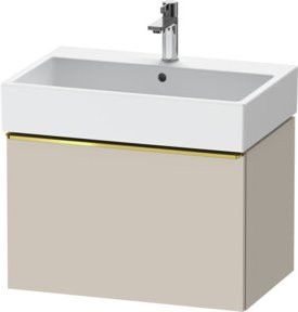 Duravit Waschtischunterschrank D-Neo beige glänzend, wandhängend, B: 68,4 cm, T: 44,2 cm, H: 44,0 cm - Bild 1