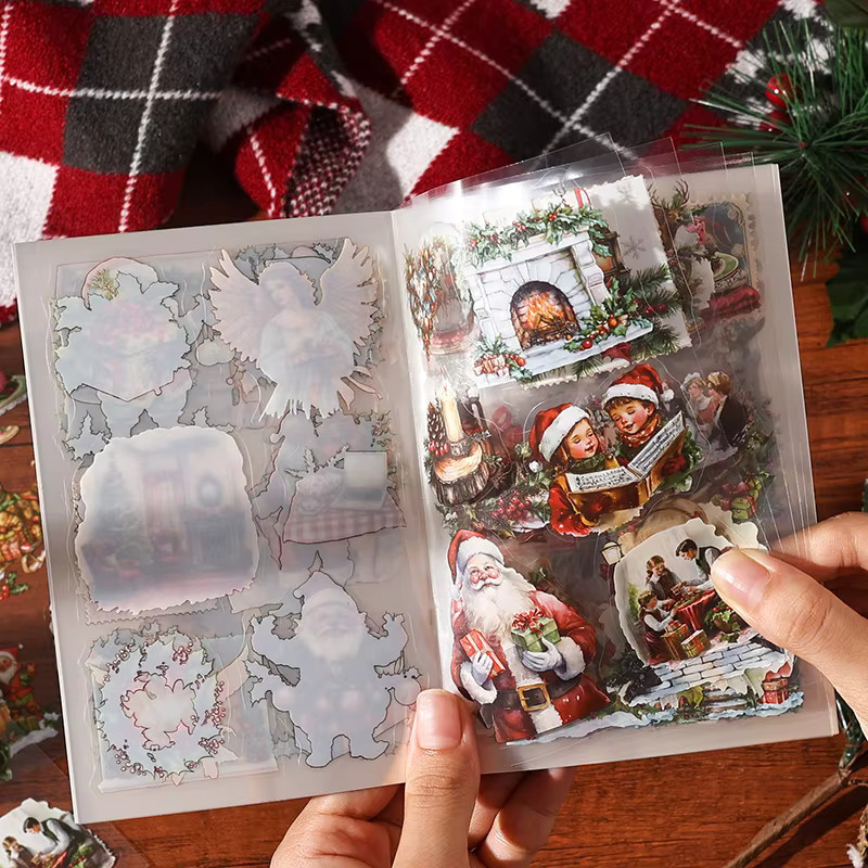 mr.paper Weihnachtsbuchstaben-Serie Aufkleber für Journaling und DIY-Scrapbooking, 20 Blatt, Multicolour - Bild 1