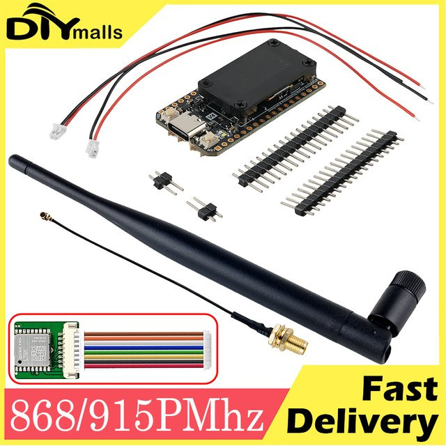 Heltec LoRa32 V4 Meshtastic Kit mit GPS, ESP32, WiFi, Bluetooth und 0,96 Zoll OLED Display in Schwarz - Bild 1