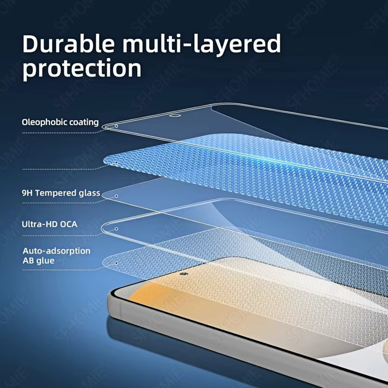 2 Stück HD Panzerglas Displayschutzfolie für Samsung Galaxy S20 S21 S23 S24 FE A51 A52 A53 A54 A55 A56 A57 in Transparent - Bild 4