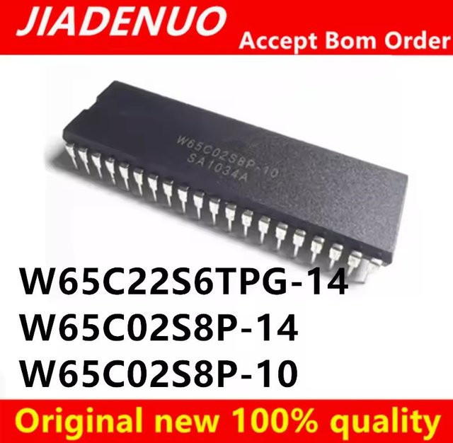 JIADENUO DIP-40 integrierter Schaltkreis W65C22S6TPG-14 W65C02S8P-14 W65C02S8P-10 in Schwarz - Bild 1