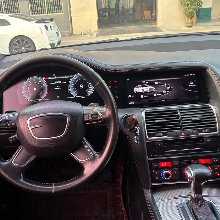 YANFU Android Doppelbildschirm Multimedia-Player mit 12.3 Zoll und 10.25 Zoll für Audi Q7 4L 2005-2016 in Schwarz mit CarPlay und digitalem Tachometer - Bild 5