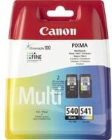 Canon Multipack Druckerpatronen PG-540 und CL-541 für Tintenstrahldrucker, Schwarz und Multicolor (Cyan, Magenta, Gelb) - Bild 1