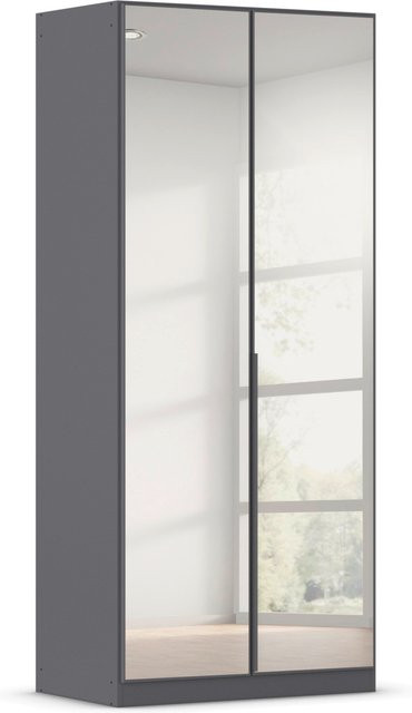 RAUCH Drehtürenschrank Alabama mit Spiegel in Graumetallic, B/T/H: 91 x 54 x 210 cm - Bild 1