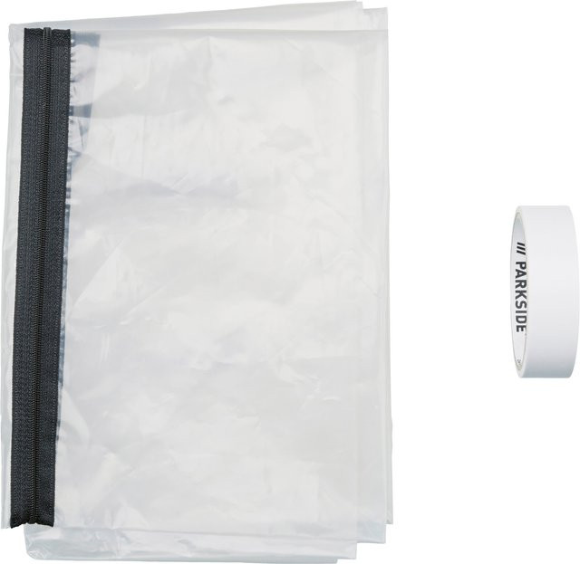 Parkside Staubschutztür aus transparenter Konstruktionsfolie mit Klebeband, Breite: 110 cm, Höhe: 220 cm - Bild 1