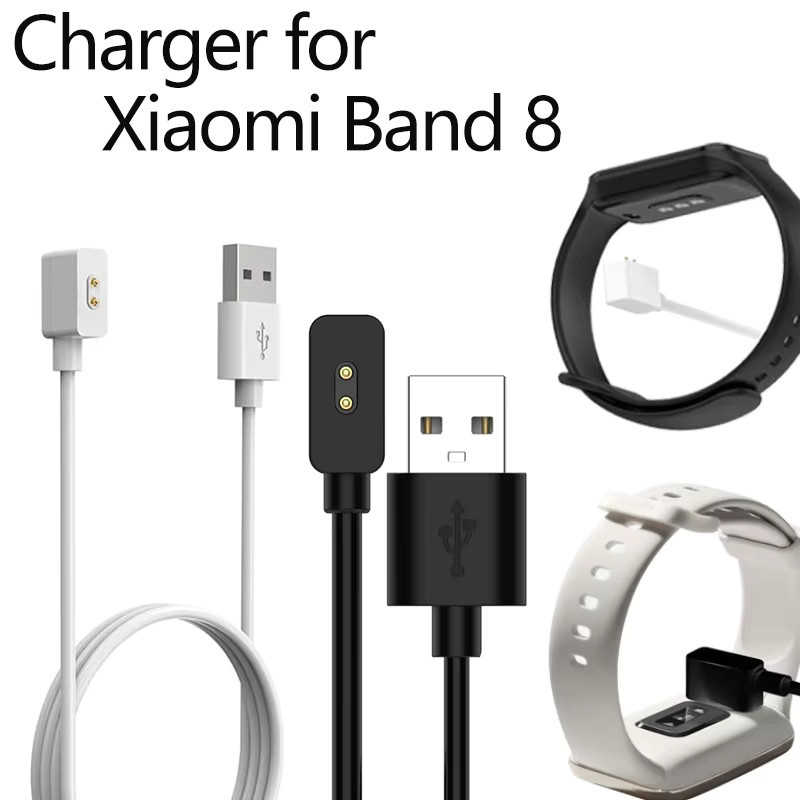 Xiaomi USB-Magnetladekabel in Schwarz für Mi Band 8 und Mi Band 9 mit USB-A und USB-C Anschluss - Bild 2