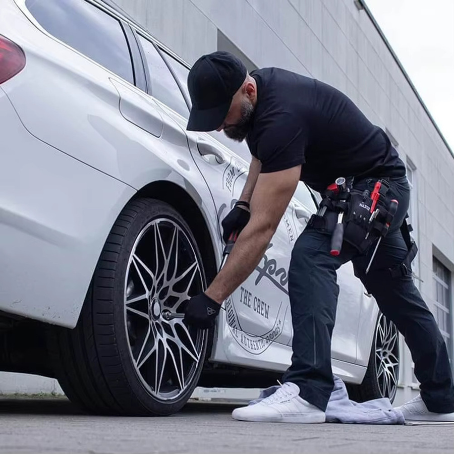 Alloet Holster-Reparatur-Werkzeugtasche für das Bein in Schwarz - Bild 4
