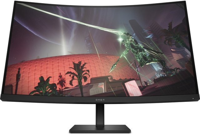 HP OMEN 32c Gaming Monitor Schwarz, 80 cm (31.5 Zoll), Quad HD (2560 x 1440), VA-Panel, 165 Hz, HDMI, DisplayPort, 3.5 mm Klinke - Bild 1