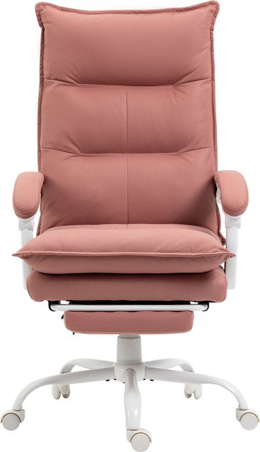 Vinsetto Ergonomischer Bürostuhl mit Massagefunktion und Heizung, höhenverstellbar und 360 Grad drehbar, Farbe: Rosa - Bild 1
