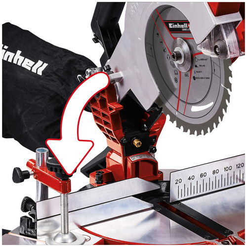 Einhell Power X-Change TE-MS 18/210 Li-Solo Akku-Kapp- und Gehrungssäge, 18V, Rot/Schwarz - Bild 2