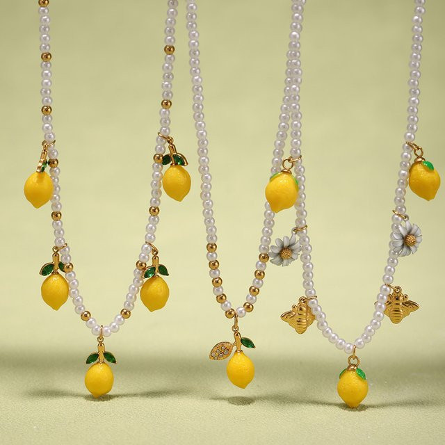 Nivora Halskette, Edelstahl, Perle, Zirkonia, Damen, Gold - Bild 1