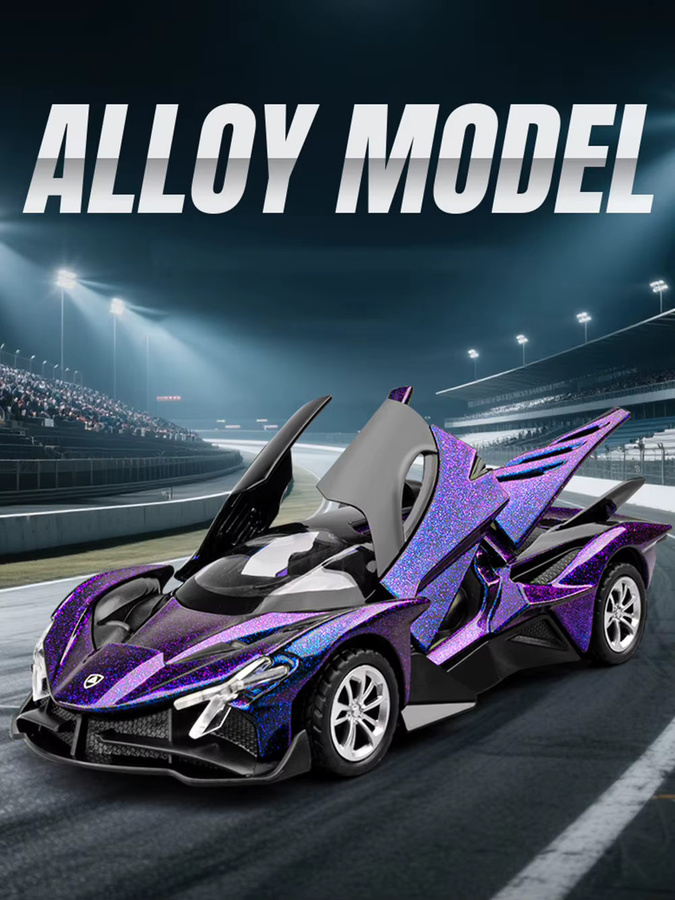 MAKEDA Apollo EVO M4 CSL, Spielzeug Modell, 1:36, Metall, Weiß - Bild 3