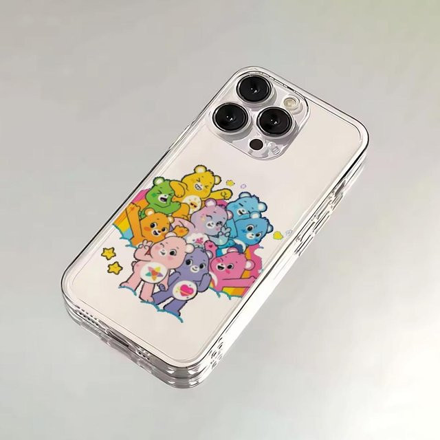 C-Care B-Bären Handyhülle für Apple iPhone 11 bis 16 Pro Max, SE, Mini, XR, XS, X, 7, 8 in Transparent aus weichem Silikon - Bild 1